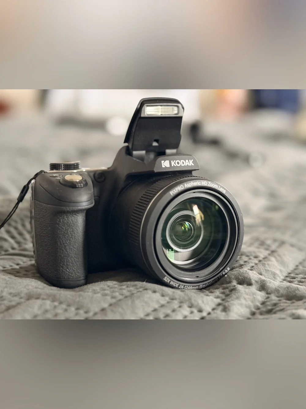 Kodak Black Digital Camera with Pop-Up Flash and Zoom Lens